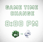 Varsity Football: Game time changed to 8:00 p.m. 